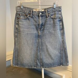 Gap - denim A-line jean mini skirt